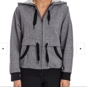 Adidas x Stella McCartney Grey Black Ess Zip up Hoodie Sweatshirt S